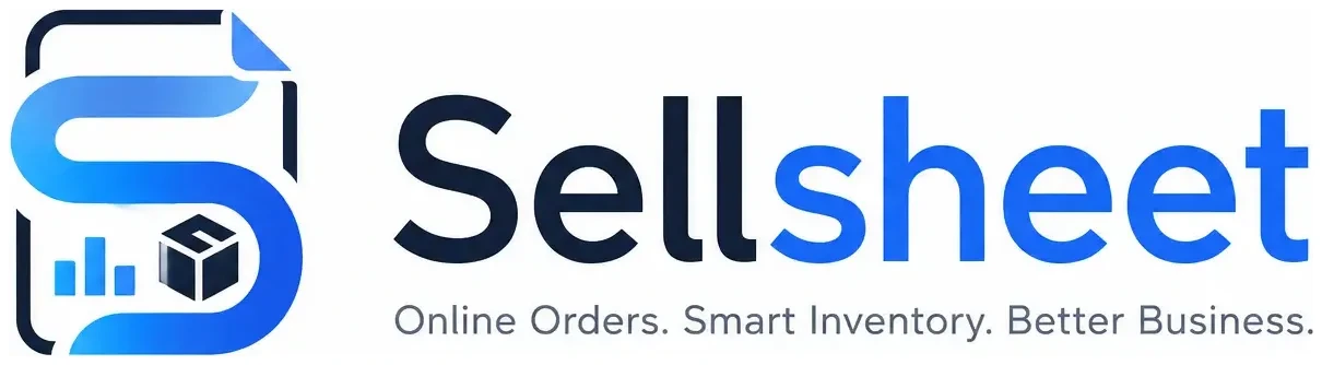 Sellsheet — Online Orders. Smart Inventory. Better Business.